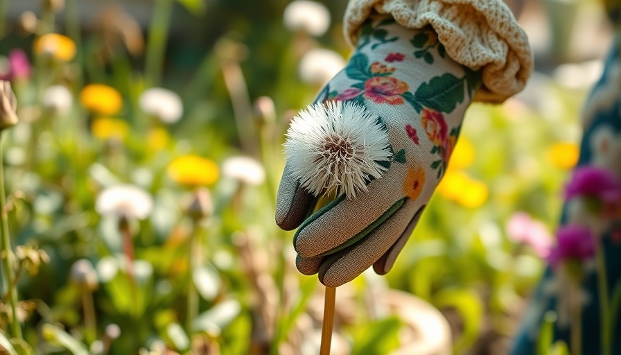 Hands in floral gloves pulling weeds in a sunny garden, expert gardening advice.