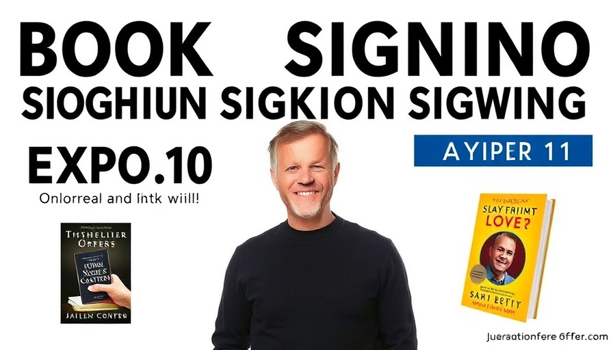 Hearth, Barbecue and Patio Expo book signing promo with author.