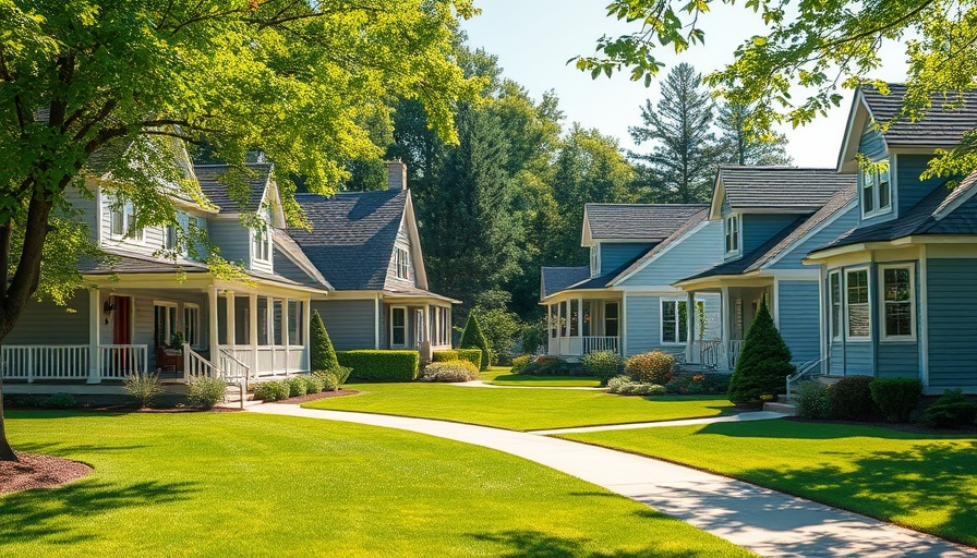 Charming suburban homes showing tax-free real estate investments.