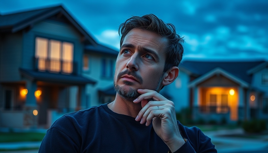 Pensive man in front of modern homes, MLS lawsuit impact