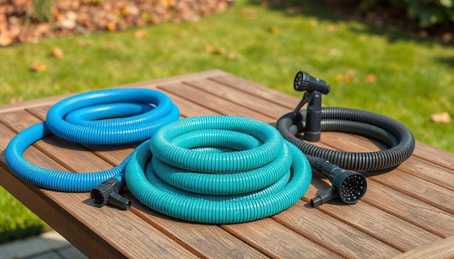 Best expandable hose options on a patio table
