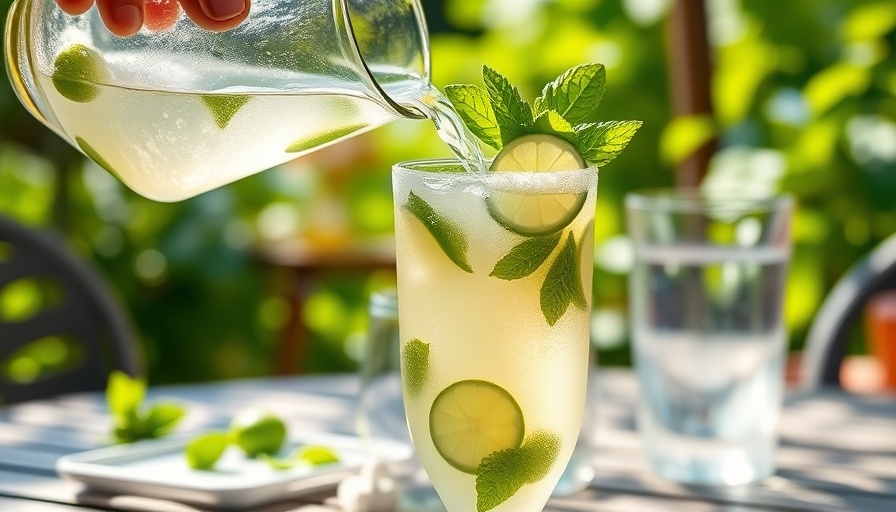 Refreshing lime mint cocktail for Cinco de Mayo Smoky Recipes.