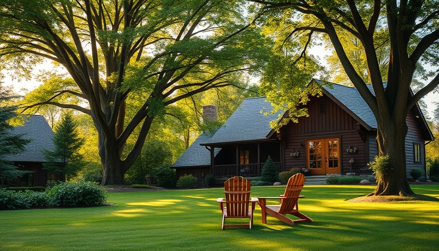 Serene garden with trees for best privacy and shade