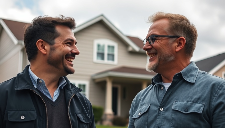 Two men discussing when to start investing in real estate in a podcast.