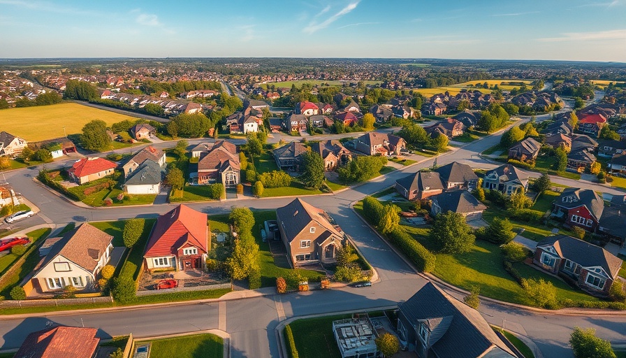 Aerial view of suburban homes, illustrating how to qualify for a mortgage.