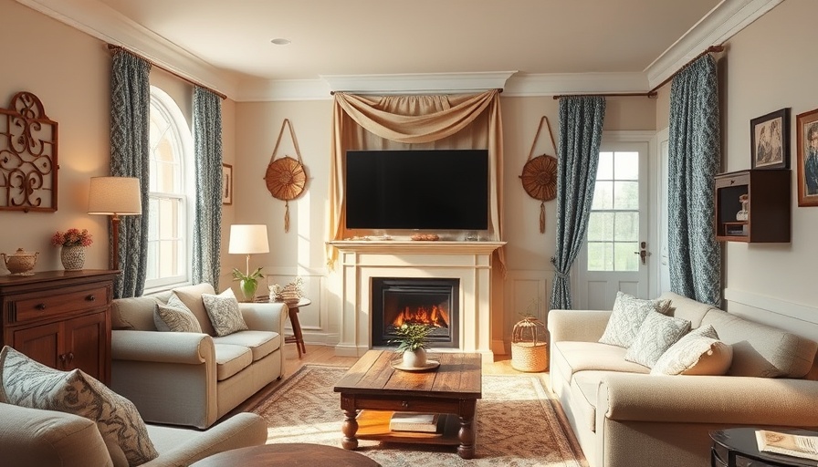 Elegant shroud to hide the TV in a cozy living room setting.