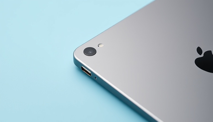 Smart Connector iPad features on a space gray back.