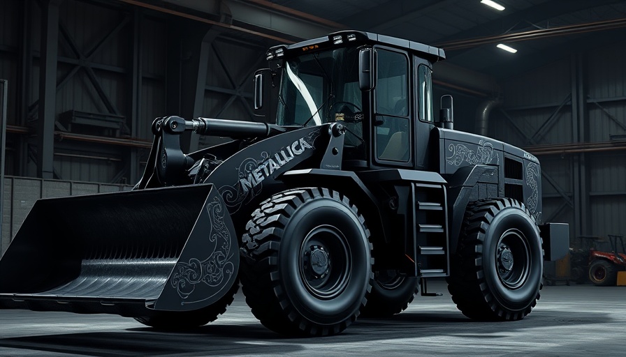 Limited-edition Metallica-inspired loader with black and metallic designs.