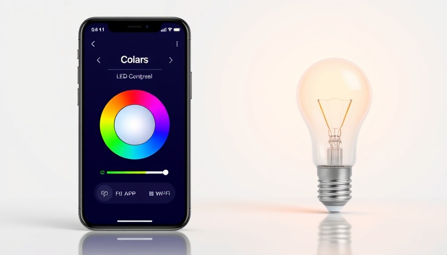 How to Dim LED Lights: smartphone app controlling LED bulb brightness.