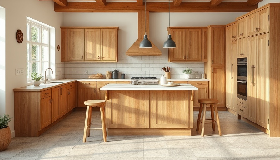 Flemish-Inspired Contemporary Farmhouse Kitchen with light oak design