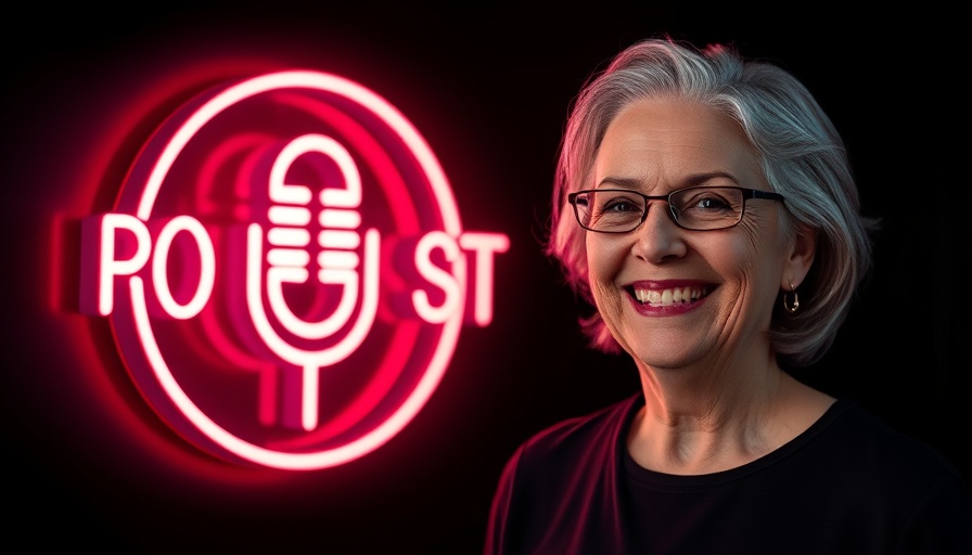 Importance of Social Media When Selling Home, woman with podcast logo.