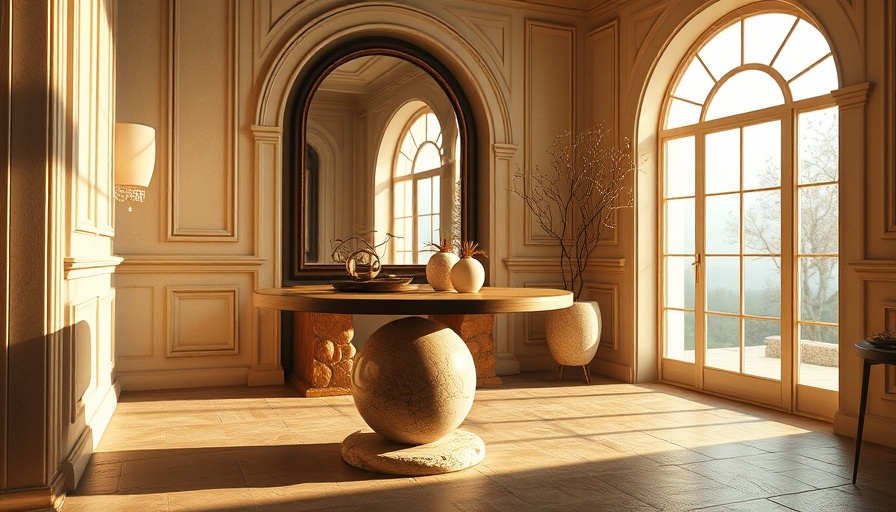 Elegant luxury retreat interior at Denton Reserve with natural light and decor.