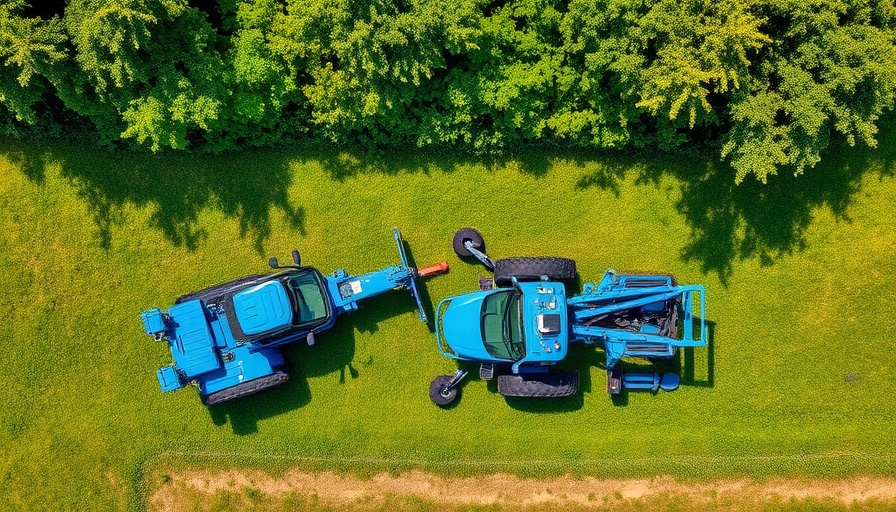 Top view of construction gear with Blue Diamond Attachments Parts and Accessories.