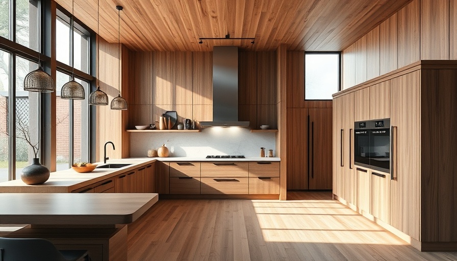 Organic Kitchen Design with wooden elements and modern style.
