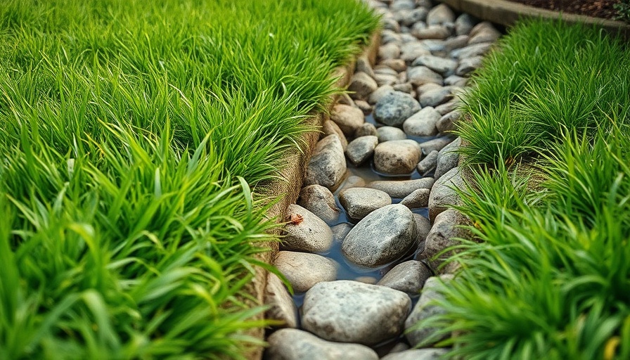 Proper drainage protects your home’s foundation with rock-filled ditch.