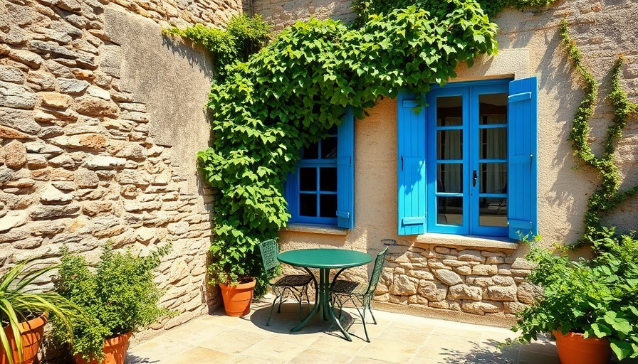 Homeowners Beat the Summer Hot Spell with a rustic outdoor space.
