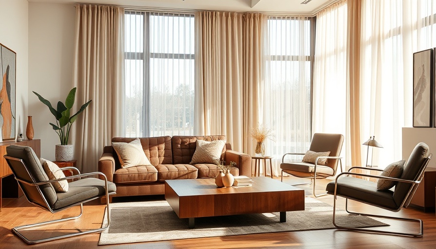 Revitalizing Latitude 43 Modernist Design in a cozy living room.