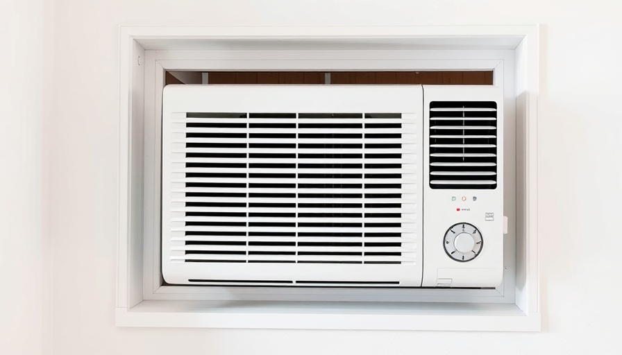 AC unit with ill-fitting side panels in window, installation issue.