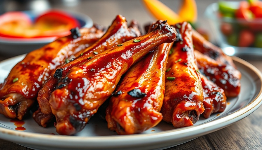 Appetizing grilled chicken wings for Seasonal Grilling Recipes.