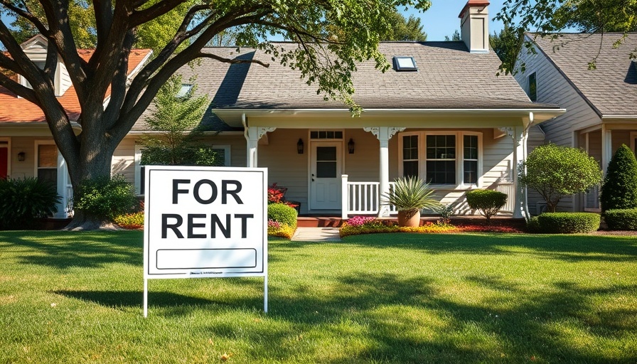 Suburban house with 'For Rent' sign indicating vacancy gaps in rental properties.