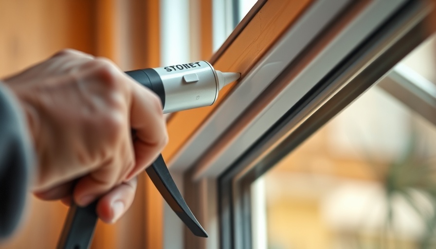 Person expertly caulking window frame indoors, precise work.