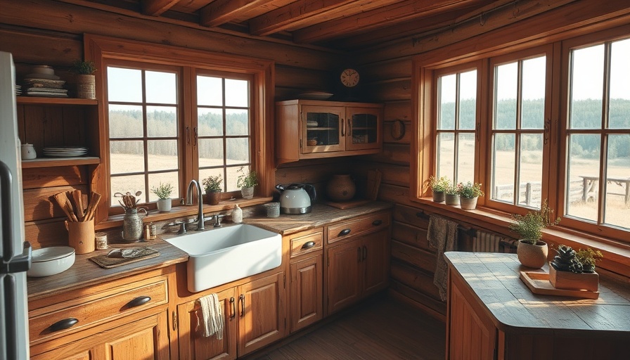 Ohio Family Guesthouse Renovation: Vintage kitchen with rustic charm.