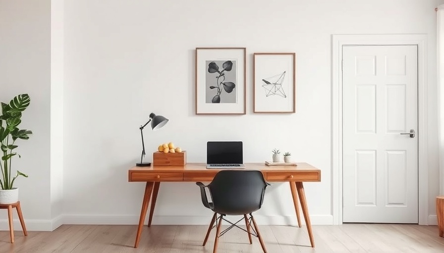 Minimalist home office design featuring vintage elements in September 2025.