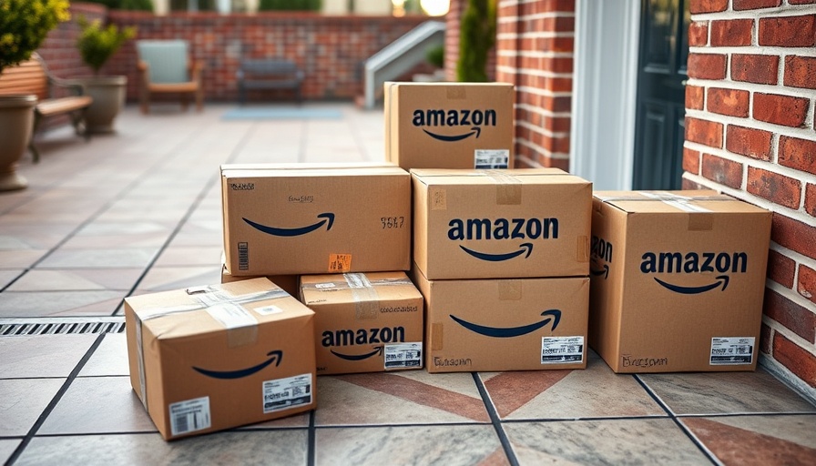 Amazon packages on doorstep illustrating Prime sharing changes.