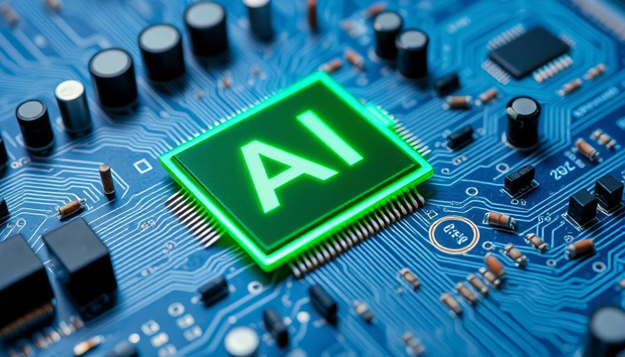 Open Frontier AI Lab circuit board with AI chip.