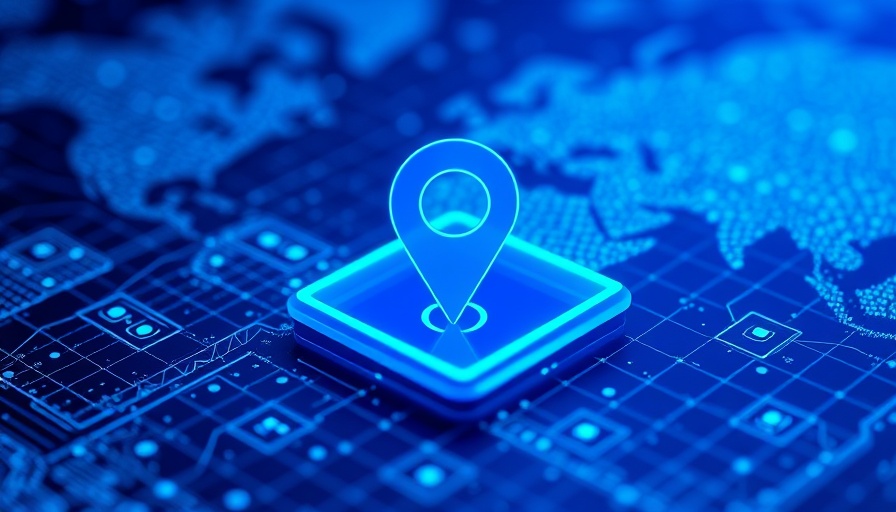 South Korea high-resolution map icon on blue digital background