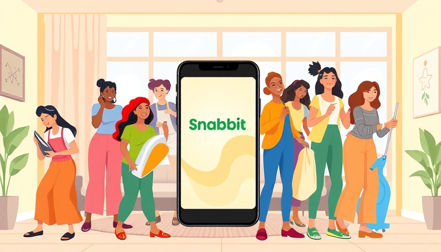 Home services transformation in India with a vibrant app illustration.