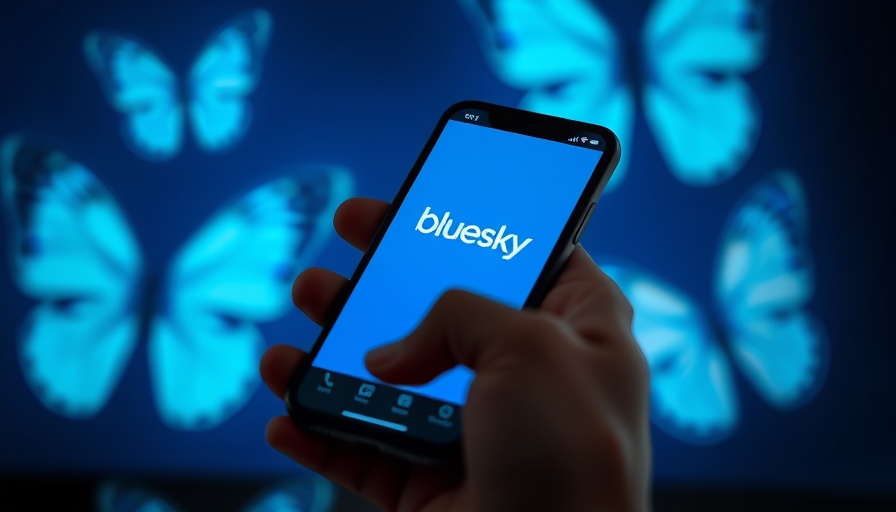 Left-leaning influencers embrace Bluesky on smartphone in hand.