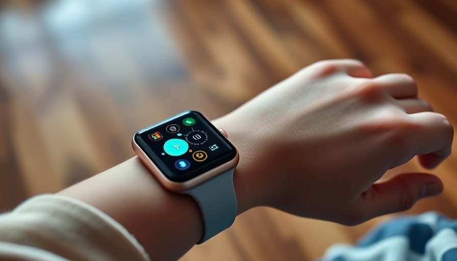 Child using gaming features on a smartwatch for kids.
