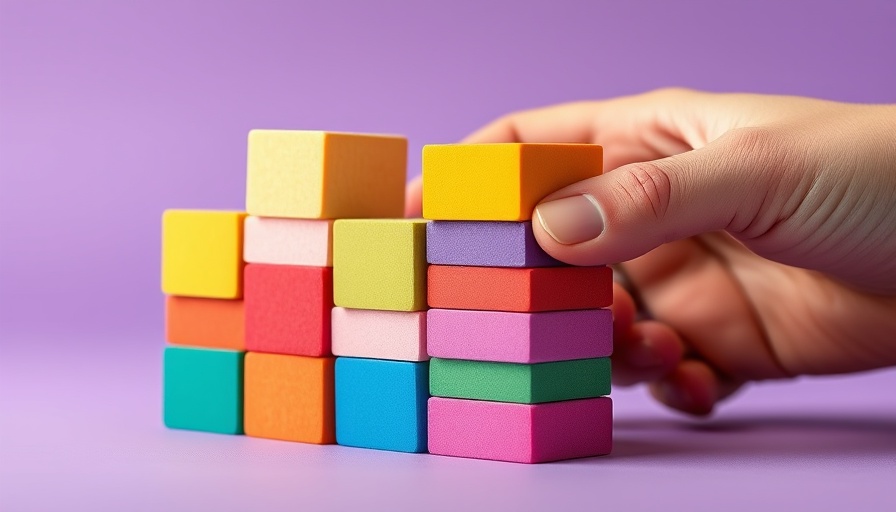 Secret to Scaling a Company concept with blocks symbolizing growth.