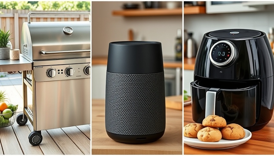 Variety of gadgets and appliances related to Amazon Prime Day deals.
