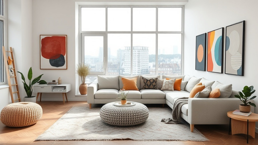 Hygge aesthetic styling tips showcased in a modern living room.
