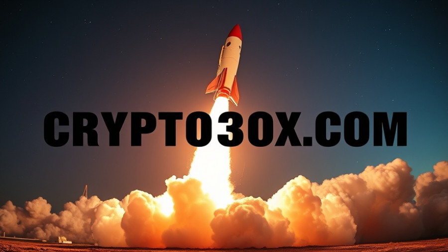 Crypto30x.com TNT Review rocket launch at night, showcasing bold text.