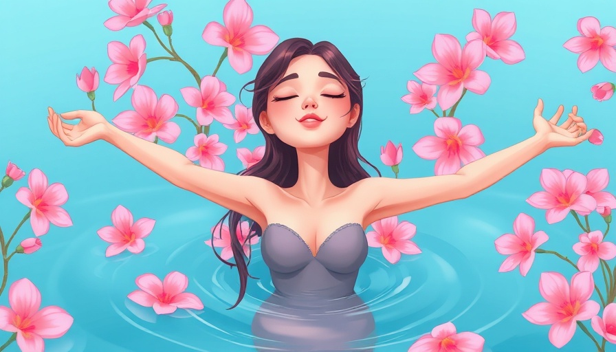 Emotional Freedom depicted as serene woman surrounded by flowers.