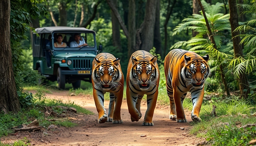 Bengal tigers on forest trail showcasing India tiger population.