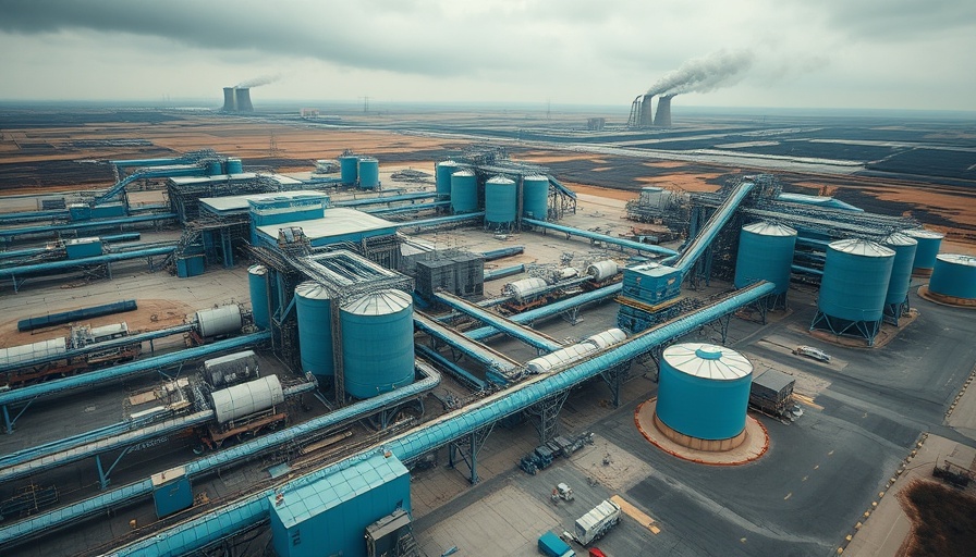 Aerial view of large coal plant in China, highlighting energy and coal dependence.