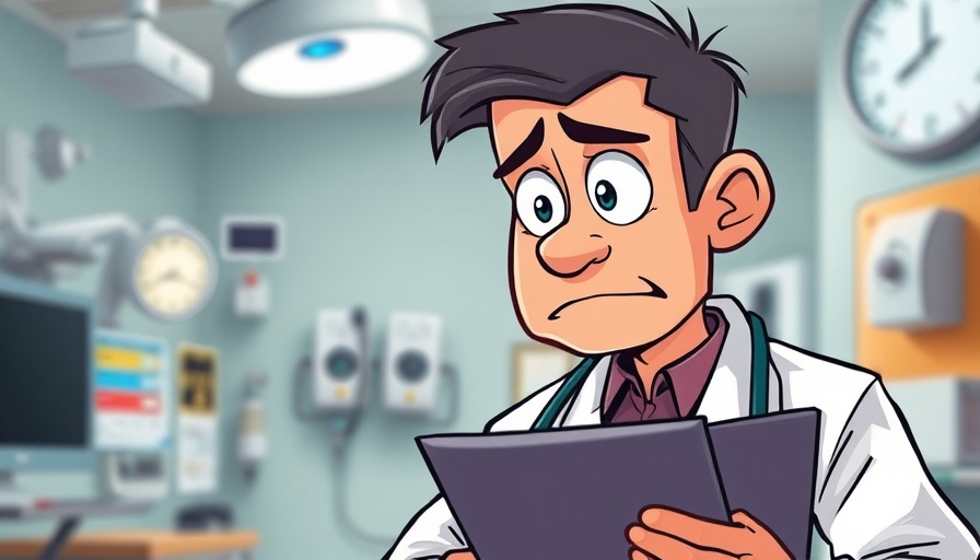 Concerned doctor illustration discussing misdiagnosed UTIs and antibiotic overuse.