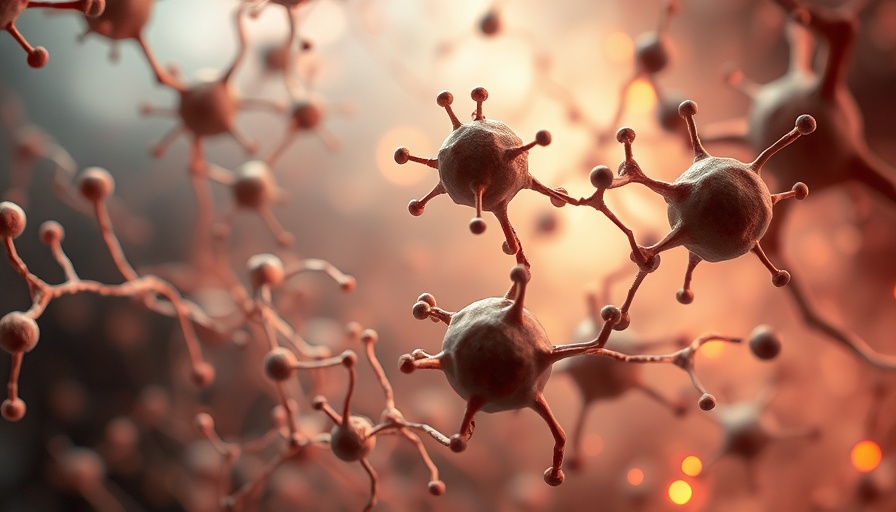 Abstract image of gut microbes influencing fat metabolism.