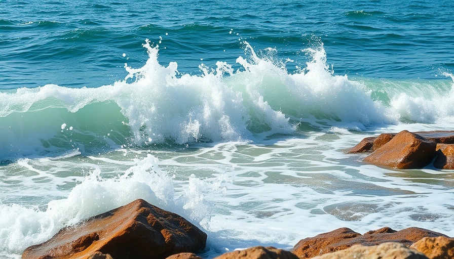 Gentle ocean waves with sea spray boosting mood under sunlight.