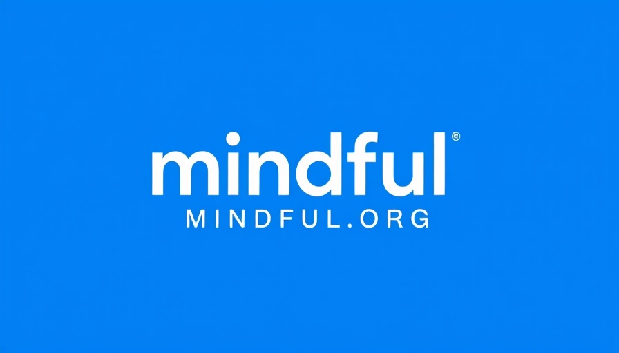 Bold mindful logo on bright blue background for Deep Resilience Book Giveaway.