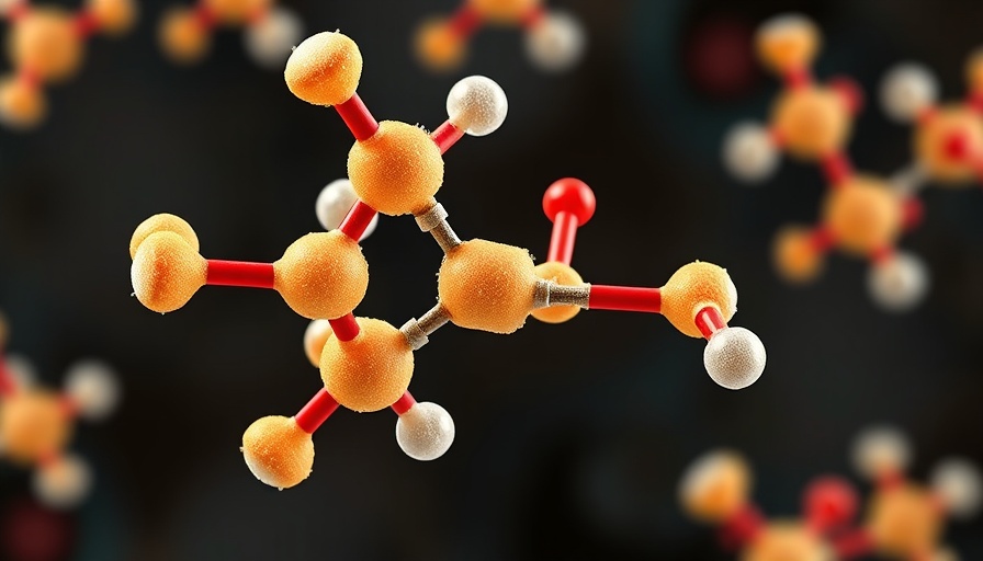 3D molecular model representing fructose redox balance.