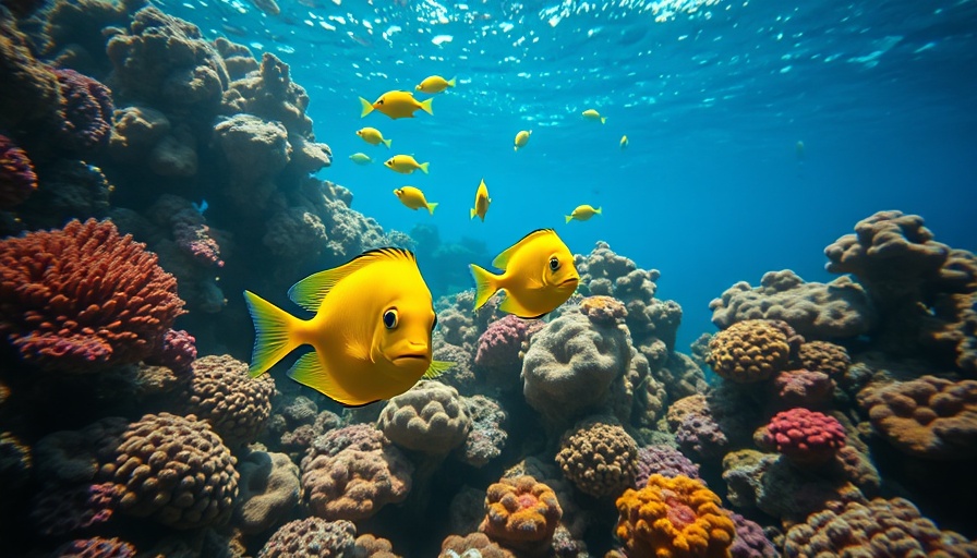 Underwater camera technology for coral reefs with vibrant fish.