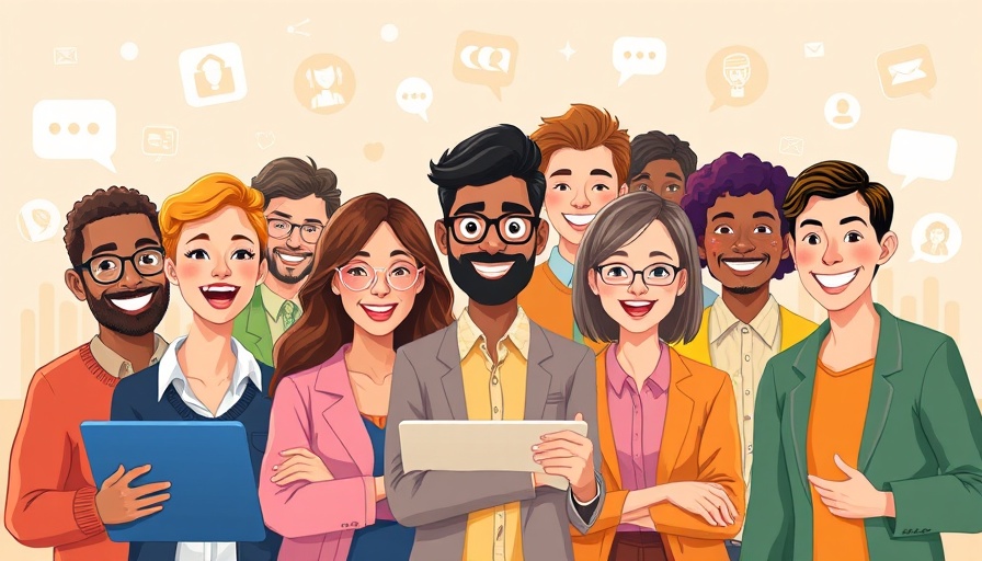 Illustration of workplace friendships benefits in a virtual meeting.