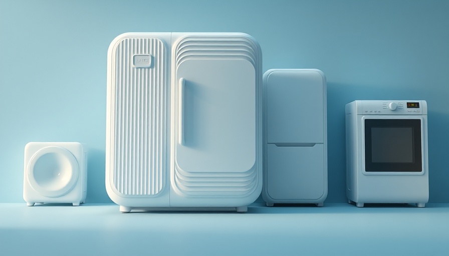 Sleek modern appliances highlighting ICE Energy Ice Cub Savings.