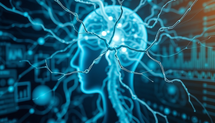 Abstract illustration of EMR Syndrome effects on nervous system.