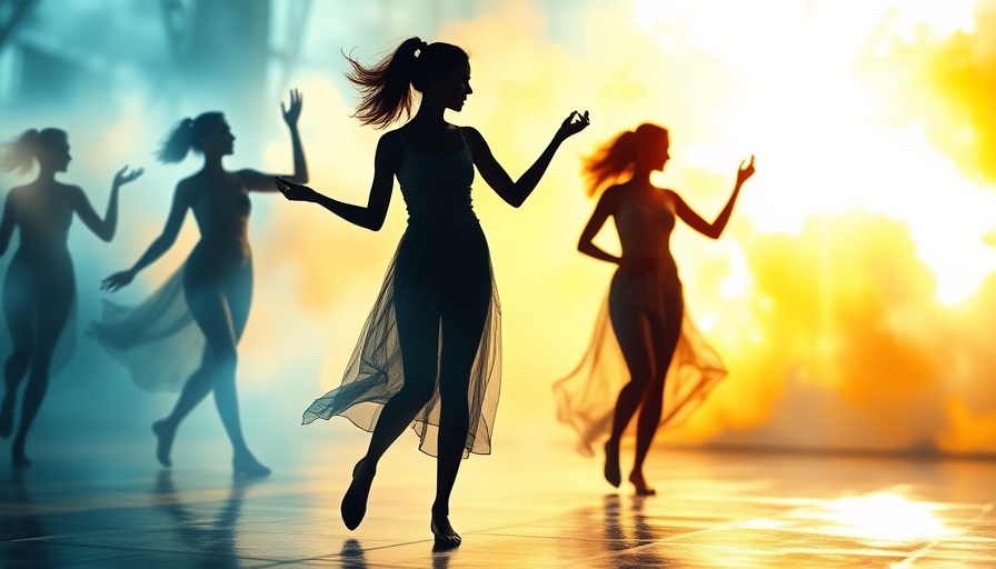 Abstract watercolor of women dancing symbolizing shadow work healing.